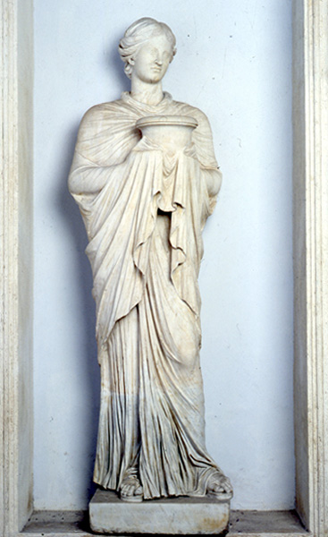 Statua di sacerdotessa o Musa