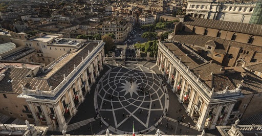 Piazza del Campidoglio vista dall'alto