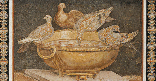 Mosaico delle Colombe, da originale pergameno del II secolo a.C. attribuito a Sosos