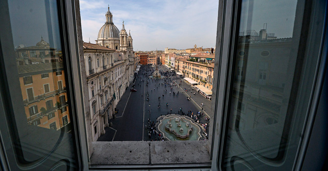 Veduta su Piazza Navona © Mimmo Frassineti