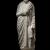 2. Statua di personaggio togato in posizione stante, travertino, metà del I secolo a.C. Roma, Villa Celimontana. Inv. S 3313, Musei Capitolini, Centrale Montemartini, Magazzino, © Sovrintendenza Capitolina ai Beni Culturali, Musei Capitolini, foto di Zeno Colantoni