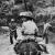 Ibaguè, Colombia, 1963, Contadini nella selva (Due ragazzi figli di contadini cavalcano un somaro. In secondo piano i padri armati di machete pronti a reagire a eventuali offese). Stampa originale d’epoca alla gelatina ai sali d’argento, 35,5 x 23,5 cm, archivio Cascio, Roma