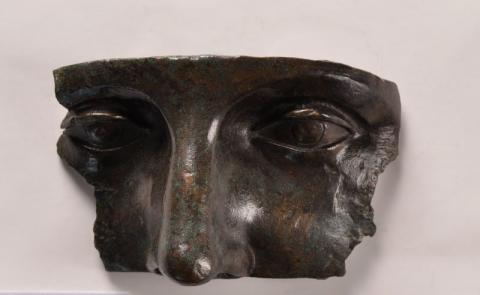 Deposito votivo di Minerva Medica, maschera, bronzo, IV-II secolo a.C., Musei Capitolini, Antiquarium