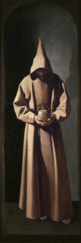 1.FRANCISCO DE ZURBARÁN San Francesco contempla un teschio, olio su tela, 1635 ca., Saint Louis, Saint Louis Art Museum
