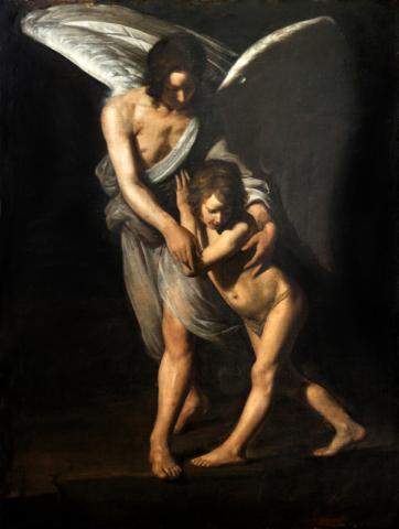 Angelo custode, G. A. Galli detto Lo Spadarino, Rieti Chiesa di San Rufo, Patrimonio FEC Ministero dell'Interno