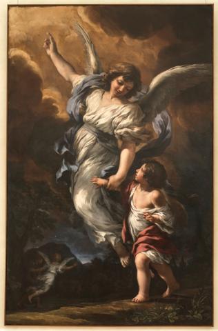 Pietro da Cortona, Angelo Custode, olio su tela, inv. 1753, Gallerie Nazionalei di Arte Antica di Roma