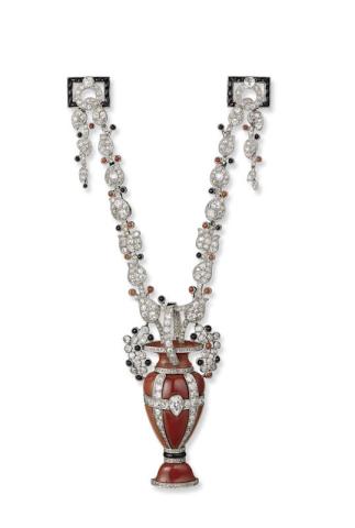 Spilla pendente Cartier Parigi, eseguita su ordinazione, 1922 Spilla pendente Cartier Parigi, eseguita su ordinazione, 1922