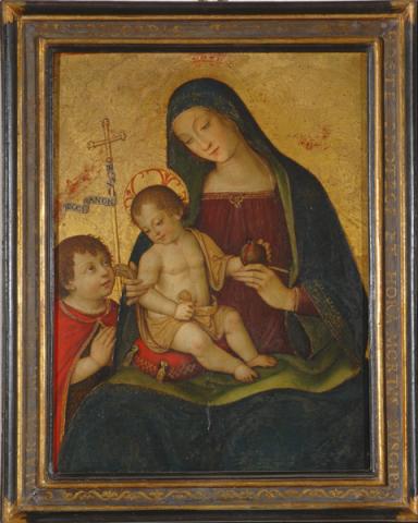 Bernardino di Betto, detto Pintoricchio (Perugia c. 1454 – Siena 1513) Madonna della Melagrana, c. 1508-1509 - tempera su tavola, cm 54.5 x 41 - Siena, Pinacoteca Nazionale, inv. 387